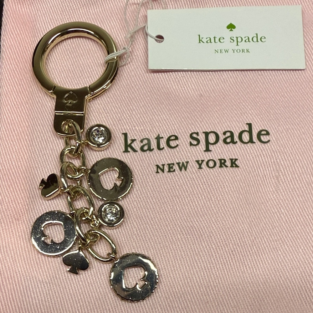 Kate Spade Gold Charm Keychain